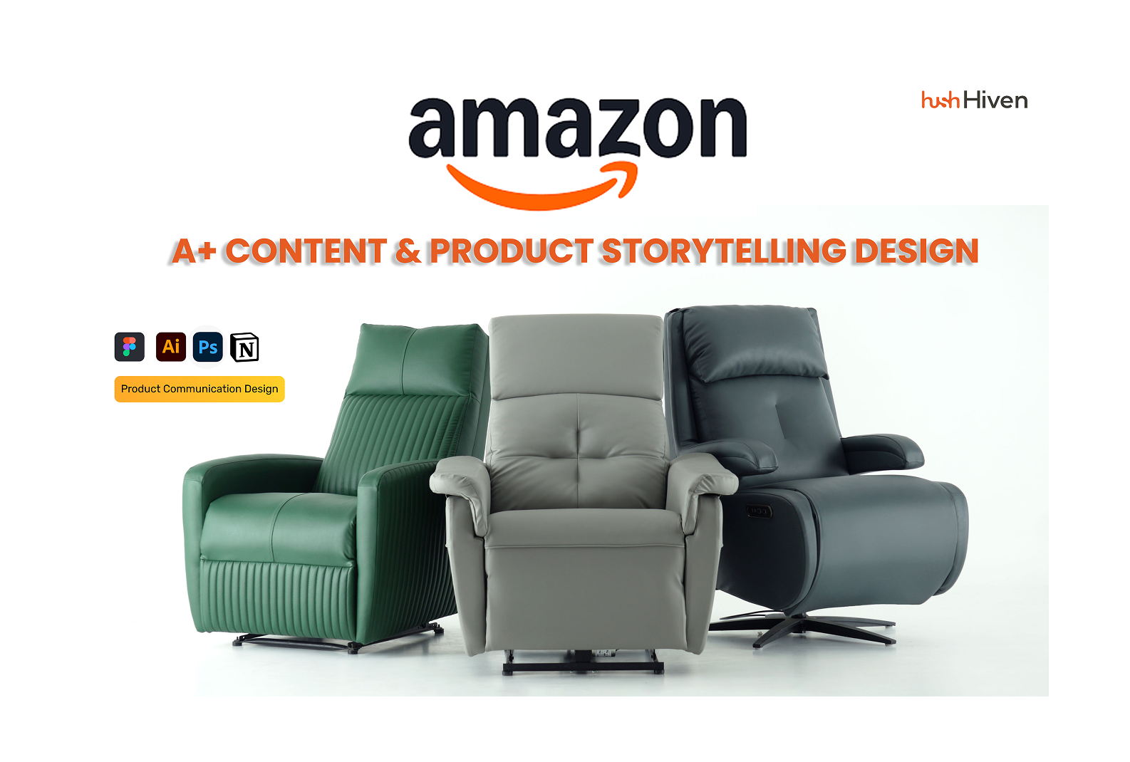 hUSHHIVEN – AMAZON a+ cONTENT & product story telling  design
